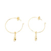 Agulla Earrings #Gold Glitter 1 U