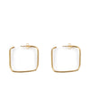 Moore Squares Earrings #Shiny Gold 1 U