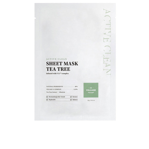 Village 11 - Active Clean sheet mask tea tree 23 gr