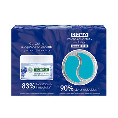 Organic Cornflower &Amp; Hyluronic Acid Face And Eyes Gel- Cream Case 2 Pcs