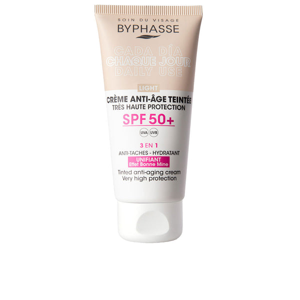 Byphasse - Anti-aging Facial Cream with color Spf50+ #light 50 ml