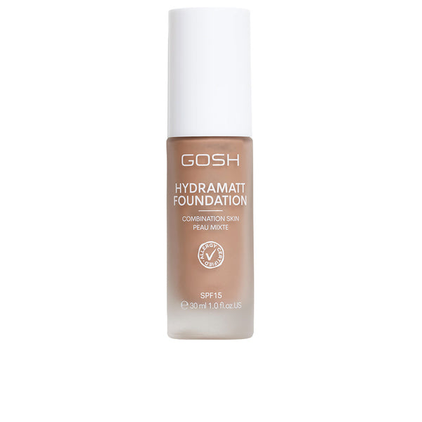 Gosh - Hydramatt makeup base Spf15 #01-medium dark red 30 ml