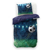Lasten Pussilakanasetti Live football Sininen 140 x 200/220
