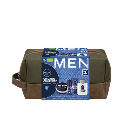 Men&#39;S Complete Care Toiletry Bag Case 5 Pcs