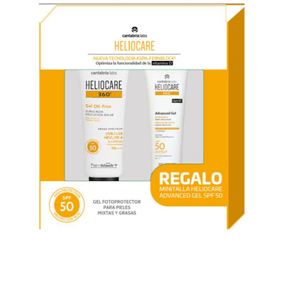 Heliocare 360º Oil-Free Gel Spf50 Case 2 Pcs