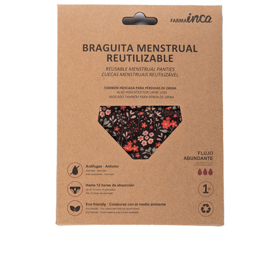 Menstrual Panties Super Absorption #Flowers Size S 1 Unit