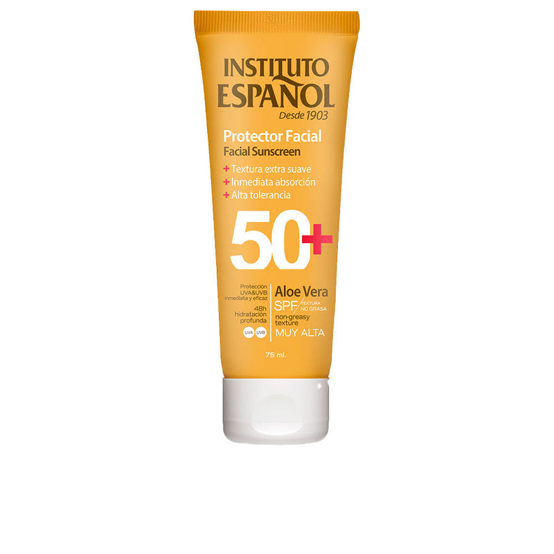 Instituto Español - Facial sunscreen Aloe Vera tube Spf 50+ 75 ml