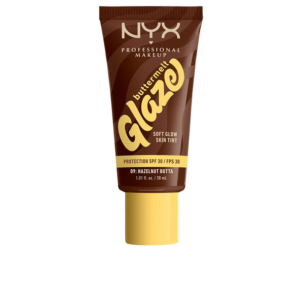 Nyx Professional Make Up - Buttermelt Glaze sunscreen tint + Spf30 #09-Hazelnut Butta 30 ml