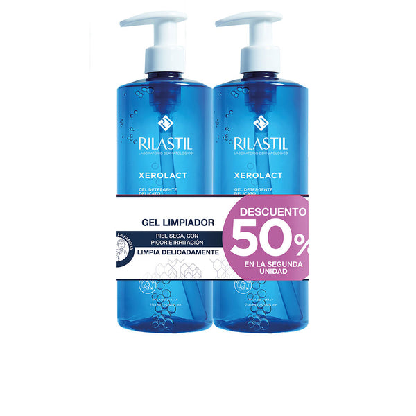Rilastil - Xerolact gentle and protective cleansing gel pack of 2 x 750 ml