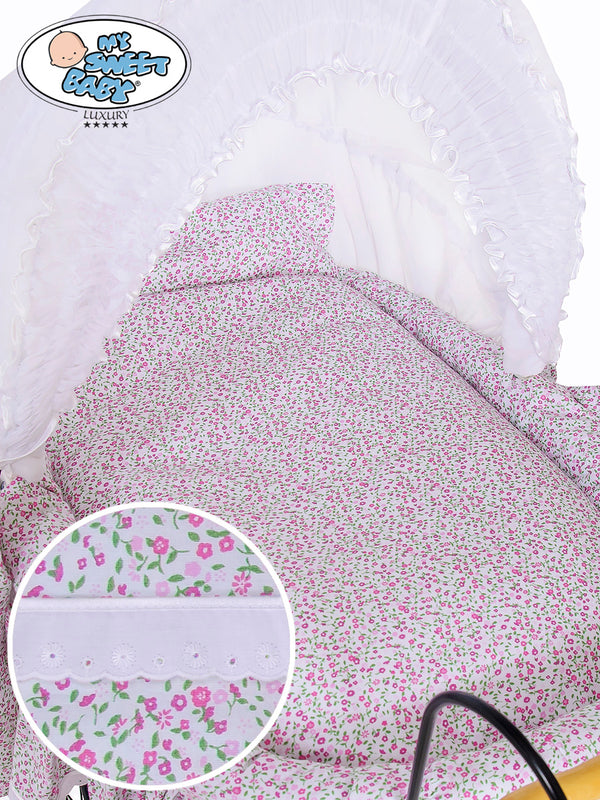 My Sweet Baby Luxury - Jasmine Moses Basket/Wicker crib -suoja 4 osaa 2100-913 tai 72100-913