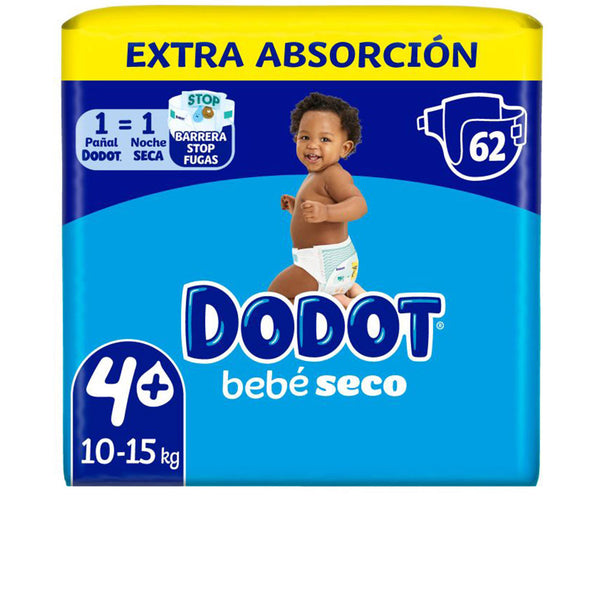 Dodot Extra Stages Size 4 Diapers 10-15 Kg 62 Units