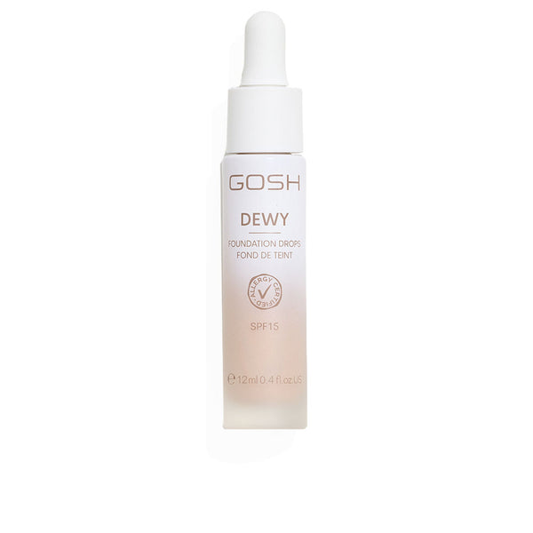 Gosh - Dewy foundation drops Spf15 #006-Medium 12 gr