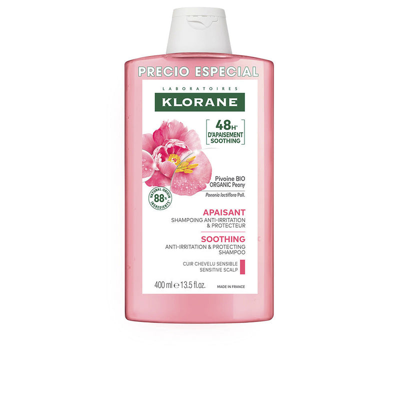 Klorane - A La Peonía Bio calming shampoo 400 ml