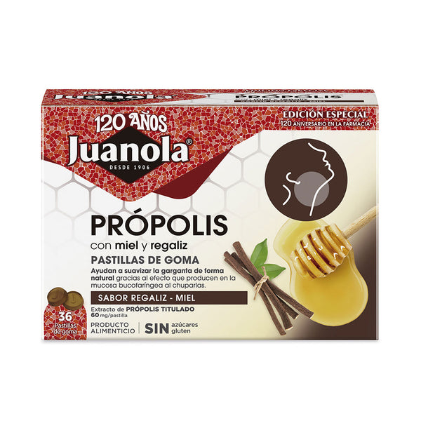 Juanola - Propolis Licorice Honey gummies 36 u