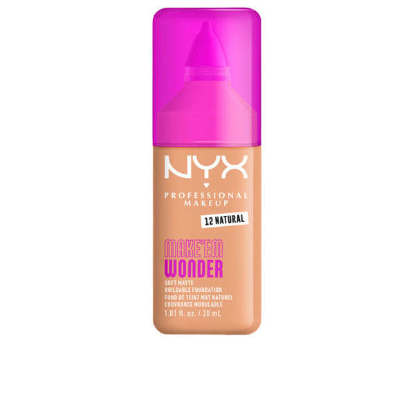 Nyx Professional Make Up - Make'Em Wonder foundation #12-Natural 30 ml