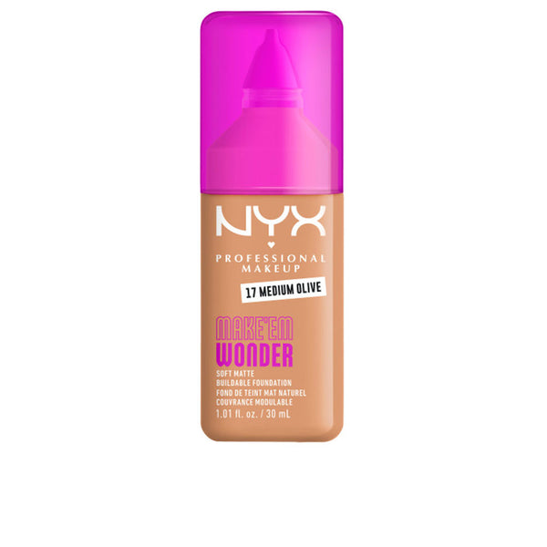 Nyx Professional Make Up - Make'Em Wonder foundation #17-Medium Olive 30 ml