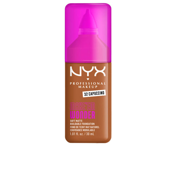 Nyx Professional Make Up - Make'Em Wonder foundation #32-Cappuccino 30 ml