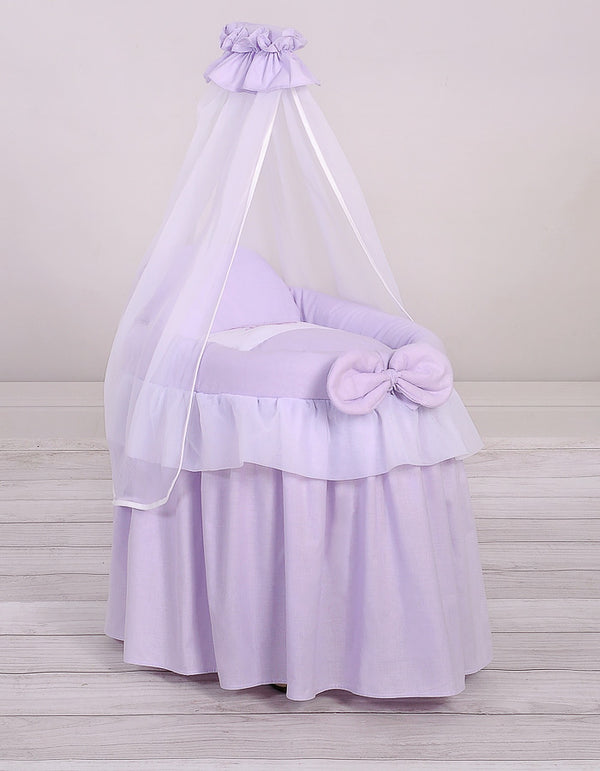 My Sweet Baby - Punosnukke-kehto Moses-kori verhoilla Little Princess liila
