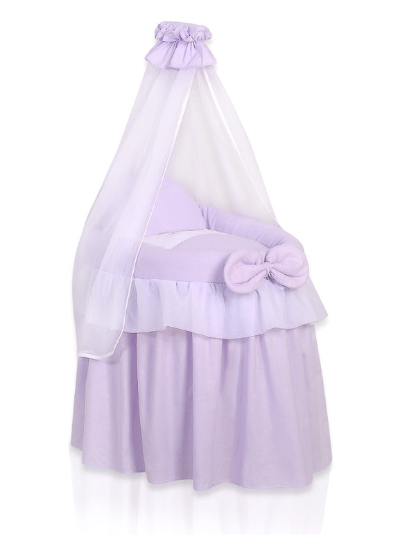 My Sweet Baby - Punosnukke-kehto Moses-kori verhoilla Little Princess liila