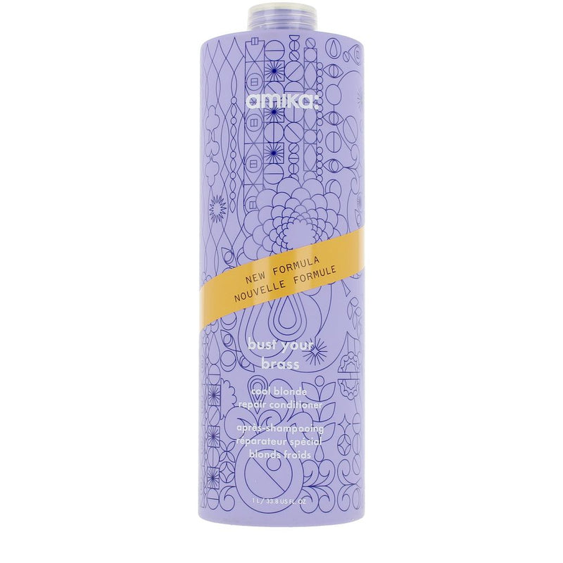 Amika - Bust Your Brass repairing conditioner for blonde hair 1000 ml