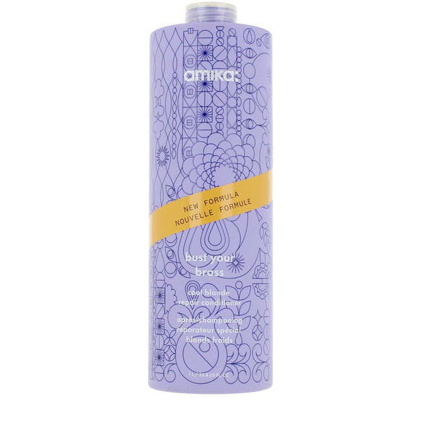 Amika - Bust Your Brass repairing conditioner for blonde hair 1000 ml