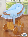 My Sweet Baby - Carina Moses-kori pajusta kuomulla - luonnollinen + siniset vuodevaatteet