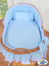 My Sweet Baby - Carina Moses-kori pajusta kuomulla - luonnollinen + siniset vuodevaatteet