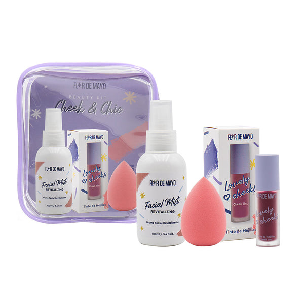 Flor De Mayo - Beauty Kit Cheek &amp; Chic Case 4 pcs