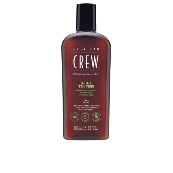 American Crew - Tea Tree 3 in 1 shampoo, conditioner and body wash 100 ml