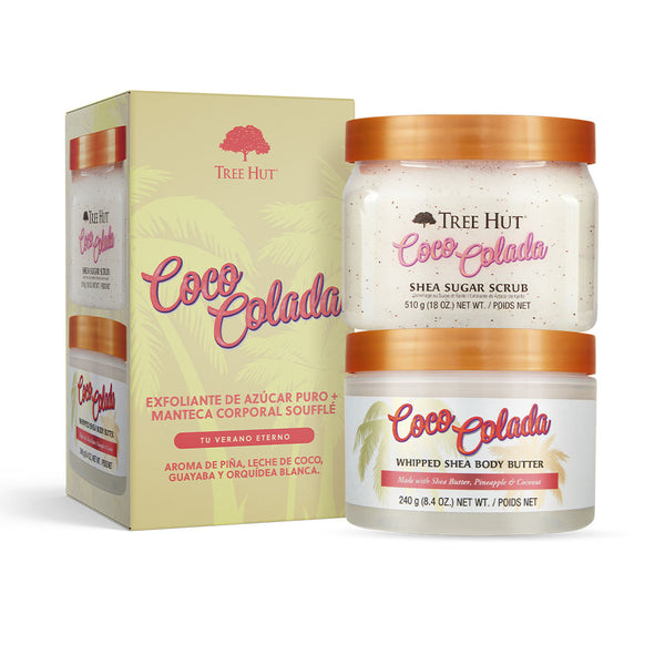Tree Hut - Exfoliante + Manteca Corporal Coco Colada Estuche 2 pz