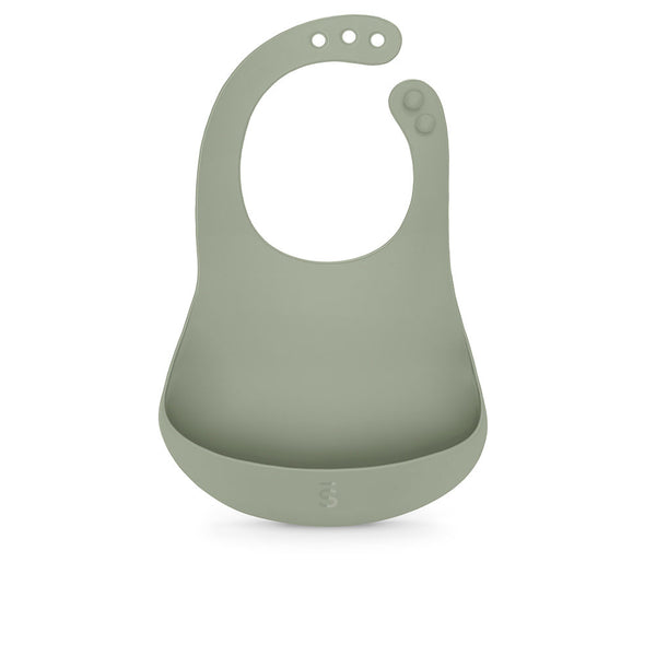 Suavinex - Selection silicone bib +4m #Green 1 unit
