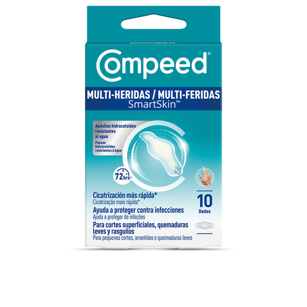 Compeed - Smartskin Multi-wound Waterproof Hydrocolloid Dressings for Fingers 10 units