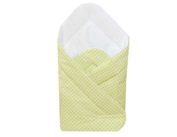 Vauvapesä vahvistetulla pohjalla- Basic green checkered
