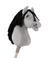 Premium Keppihevonen / Hobby Horse - Gray horse 4 A3