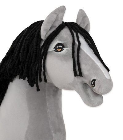 Premium Keppihevonen / Hobby Horse - Gray horse 4 A3