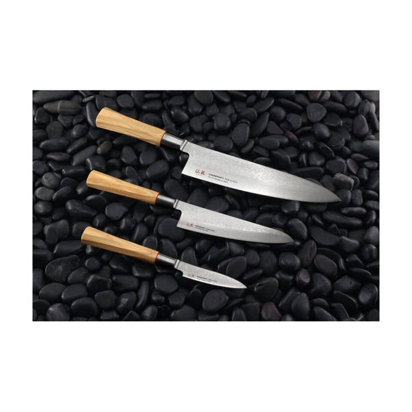 Suncraft Senzo Damascus Twisted Octagon Kuorimaveitsi 8 cm