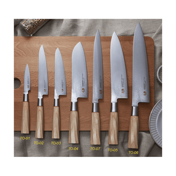 Suncraft Senzo Damascus Twisted Octagon Kuorimaveitsi 8 cm