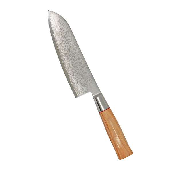 Suncraft Senzo Damascus Twisted Octagon Santoku, 17 cm