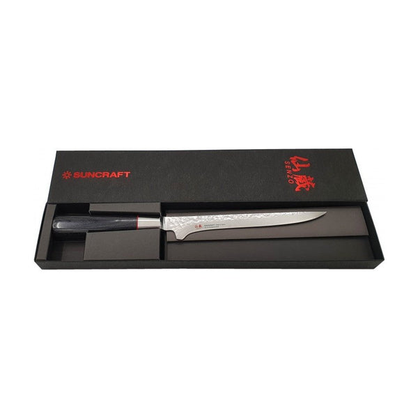 Suncraft Senzo Damascus Classic  Bouneri, 17 cm