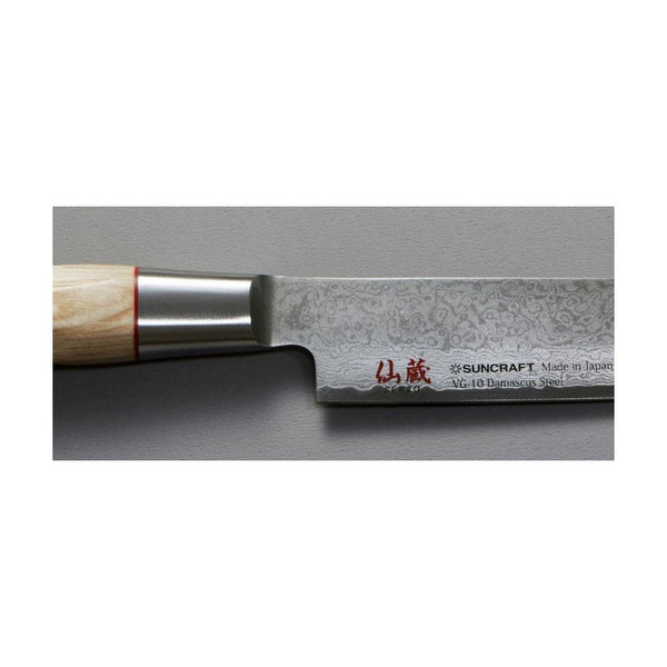 Suncraft Senzo Damascus Twisted Octagon Sashimi veitsi 21 cm