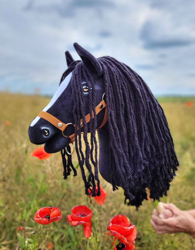 Premium Keppihevonen / Hobby Horse - Fresian horse 2 A3