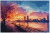 City Lights at Sunset 40x60cm - Timanttimaalaus