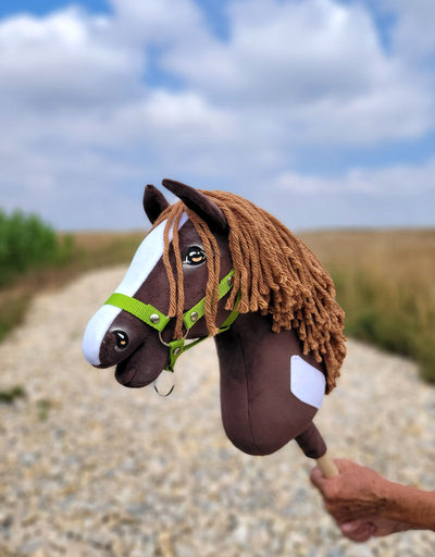 Premium Keppihevonen / Hobby Horse - Western dark bay A3
