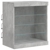 Betoninharmaa senkki led-valoilla Bazar 181,5x37x67cm