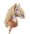 Premium Keppihevonen / Hobby Horse - Tobiano bay beige A3