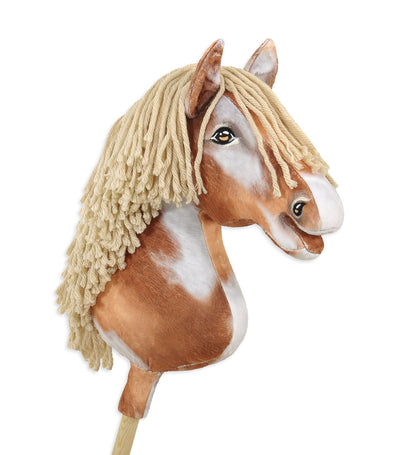 Premium Keppihevonen / Hobby Horse - Tobiano bay beige A3
