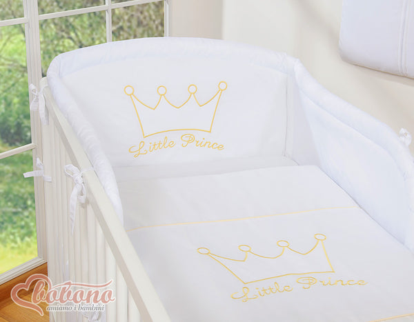 Bobono - Vuodevaatesetti 2 osaa Pikku Prinssi/Prinsessa valkoinen