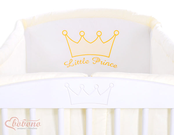Bobono - Universal pinnasängyn reunapehmuste Xxl Pikku Prinssi/Prinsessa kerma