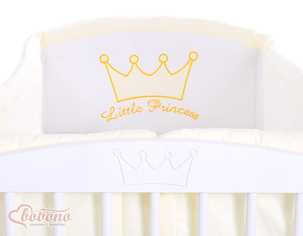 Bobono - Universal pinnasängyn reunapehmuste Xxl Pikku Prinssi/Prinsessa kerma