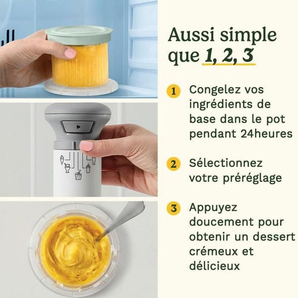 Cuisinart Jäätelökone Valkoinen 1L